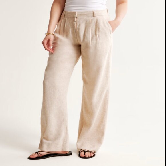 A&F Sloane Tailored Linen-Blend Pant - Picture 1 of 4